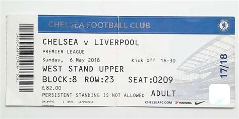 chelsea liverpool tickets